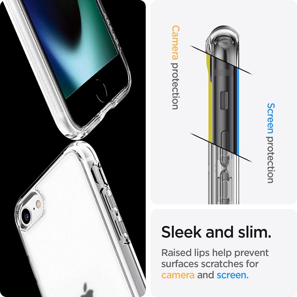 Pokrowiec etui Spigen Ultra Hybrid 2 Frost przeroczyste APPLE iPhone SE 2022 / 2