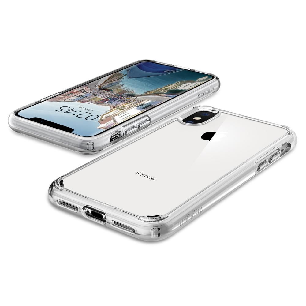 Pokrowiec etui Spigen Ultra Hybrid Crystal Przeroczyste APPLE iPhone X / 4