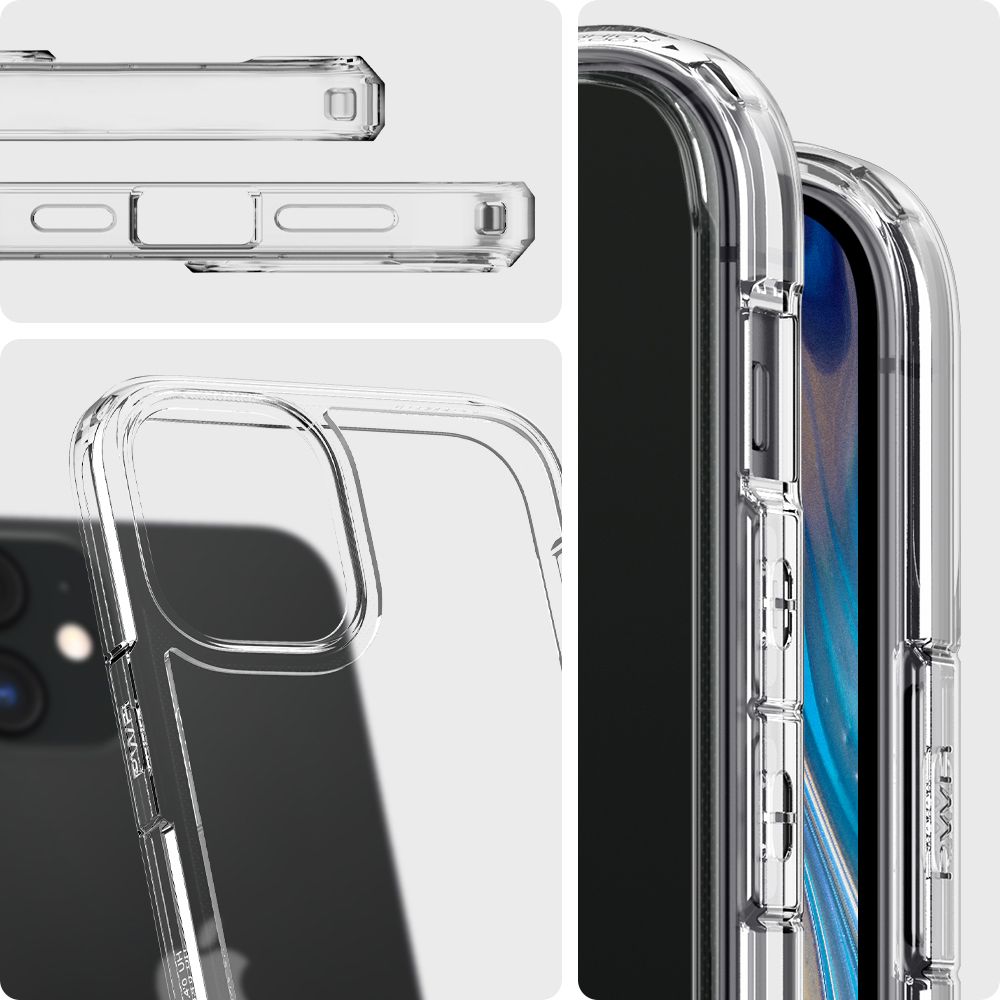 Pokrowiec etui Spigen Ultra Hybrid Crystal Przeroczyste APPLE iPhone 12 Mini / 9