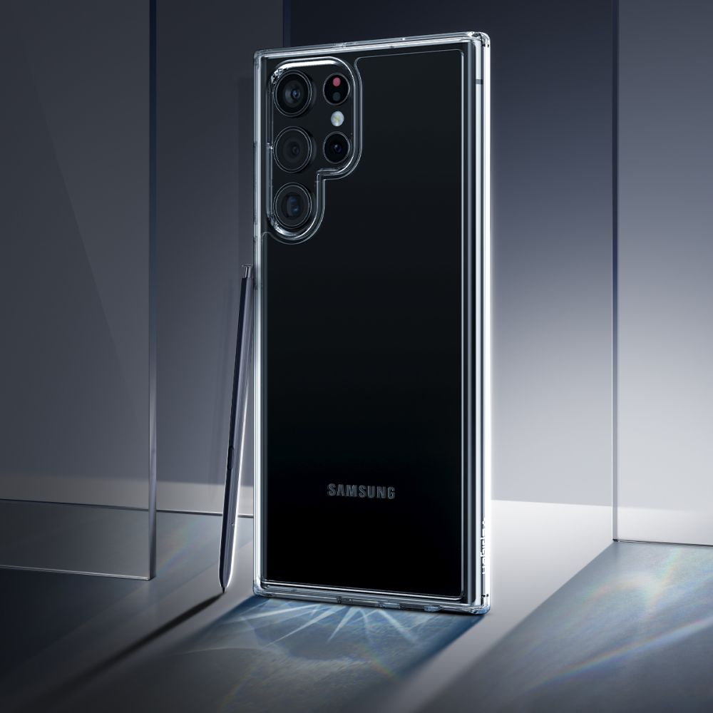 Pokrowiec etui Spigen Ultra Hybrid Crystal przeroczyste SAMSUNG Galaxy S22 Ultra / 9
