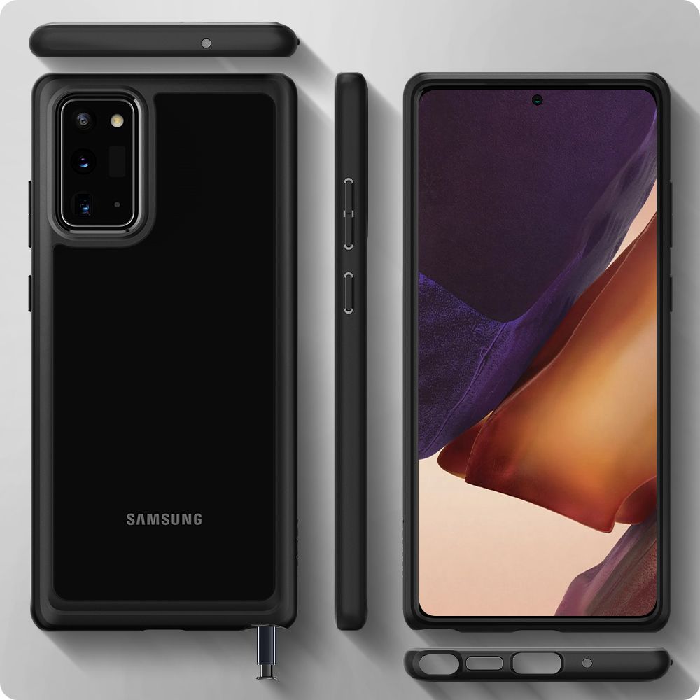 Pokrowiec etui Spigen Ultra Hybrid Czarne SAMSUNG Galaxy Note 20 / 10