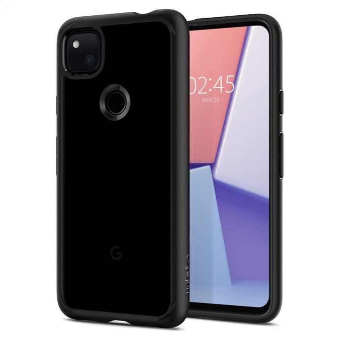 Pokrowiec etui Spigen Ultra Hybrid czarne Google Pixel 4a