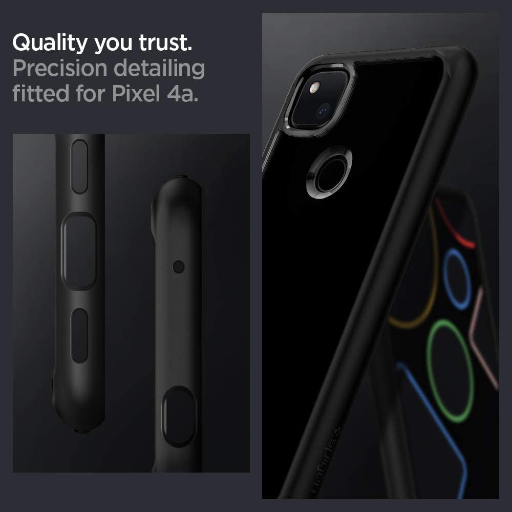 Pokrowiec etui Spigen Ultra Hybrid czarne Google Pixel 4a / 4