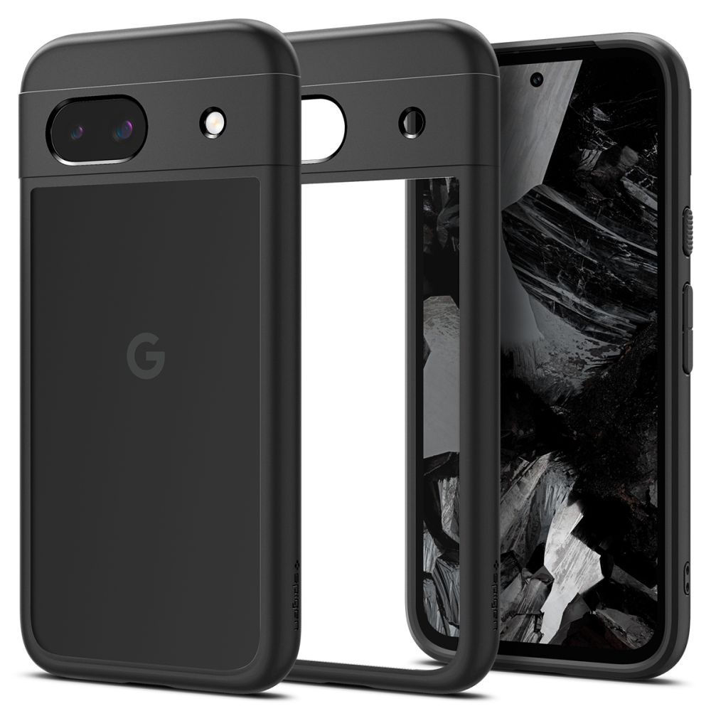 Pokrowiec etui Spigen Ultra Hybrid czarne Google Pixel 8a