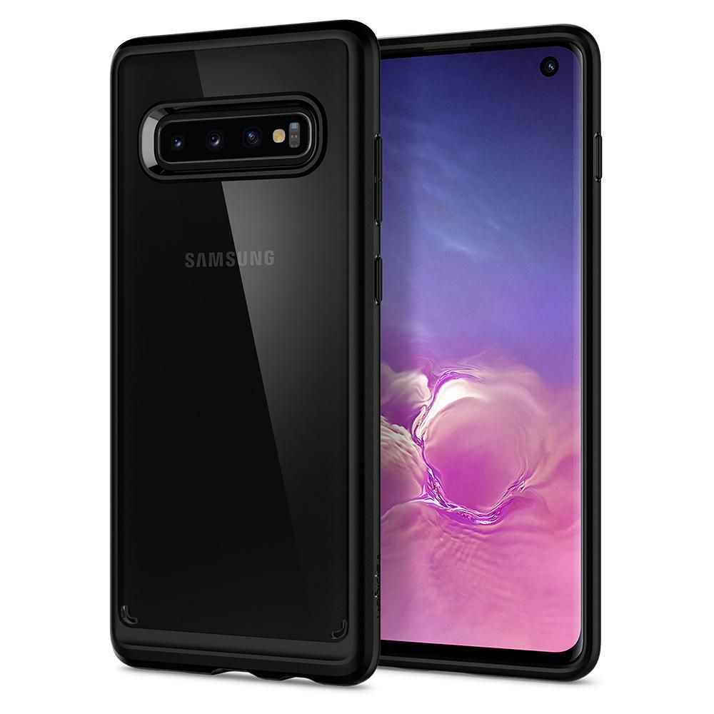 Pokrowiec etui Spigen Ultra Hybrid Czarne SAMSUNG Galaxy S10