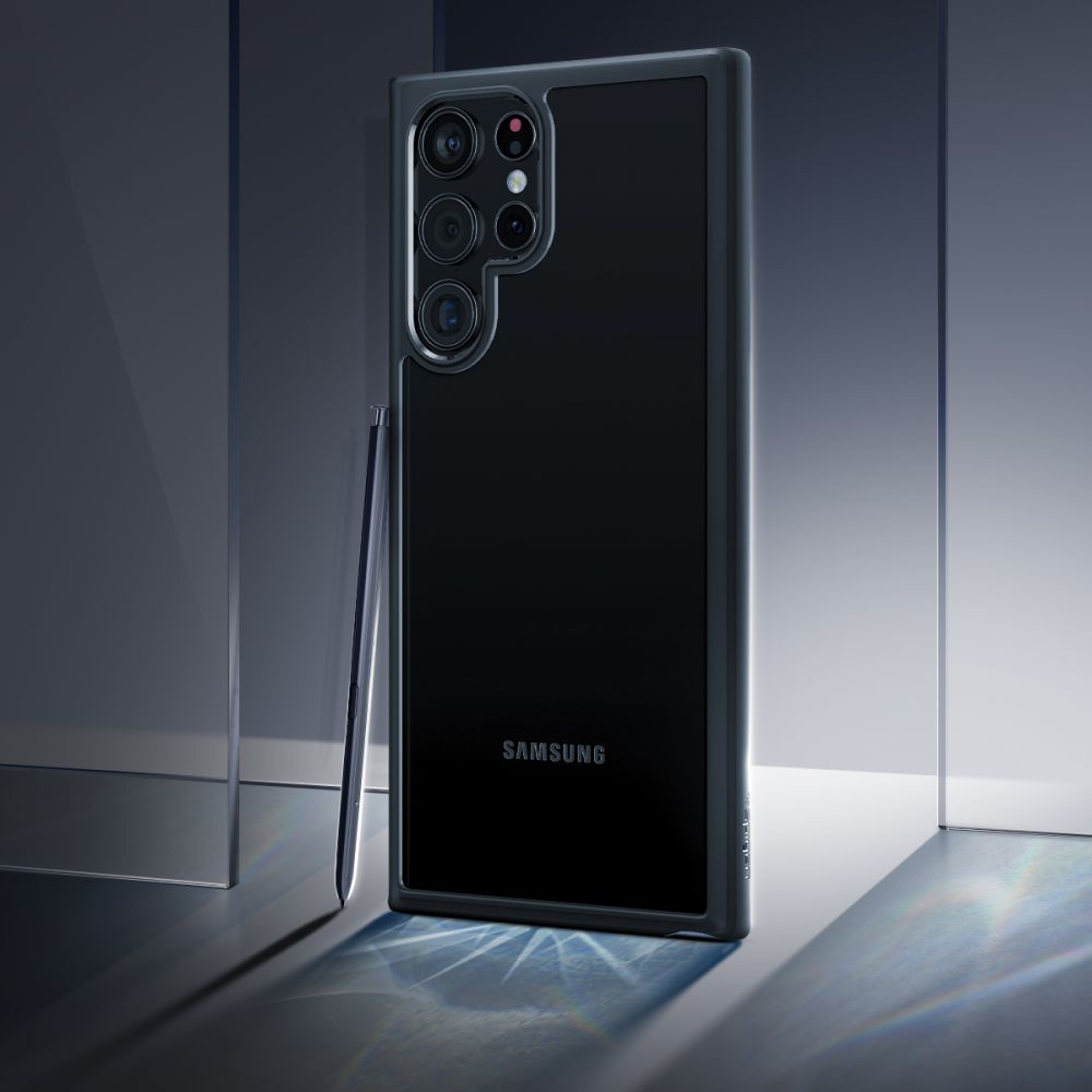 Pokrowiec etui Spigen Ultra Hybrid czarne SAMSUNG Galaxy S22 Ultra / 9