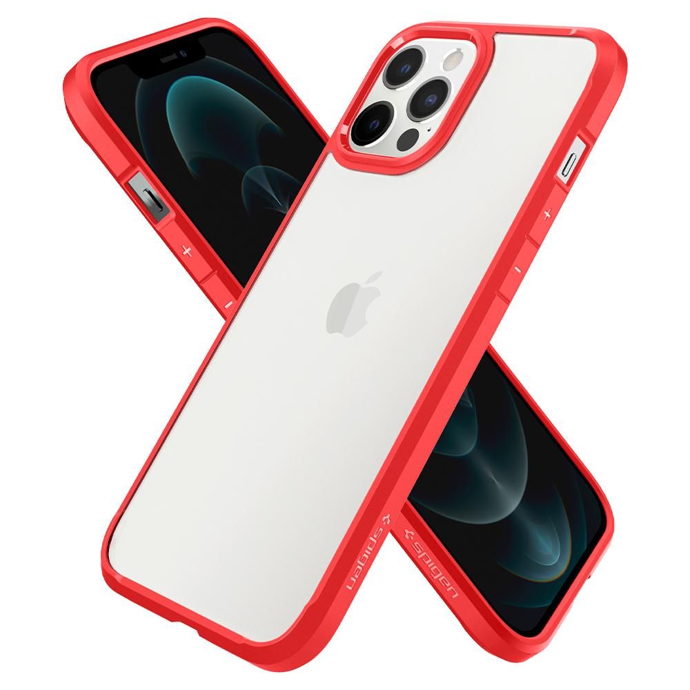 Pokrowiec etui Spigen Ultra Hybrid czerwone APPLE iPhone 12 / 6