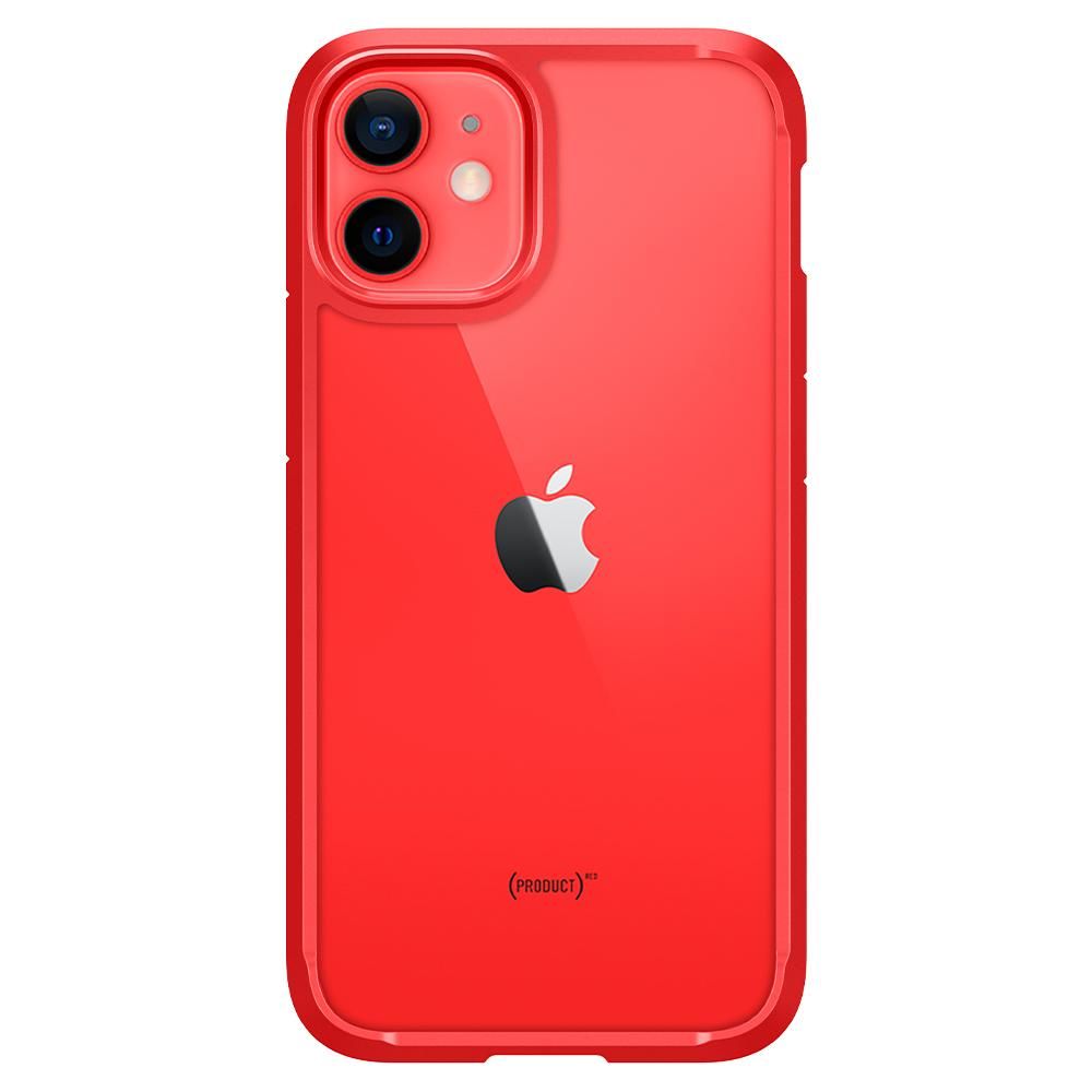 Pokrowiec etui Spigen Ultra Hybrid czerwone APPLE iPhone 12 Mini / 2