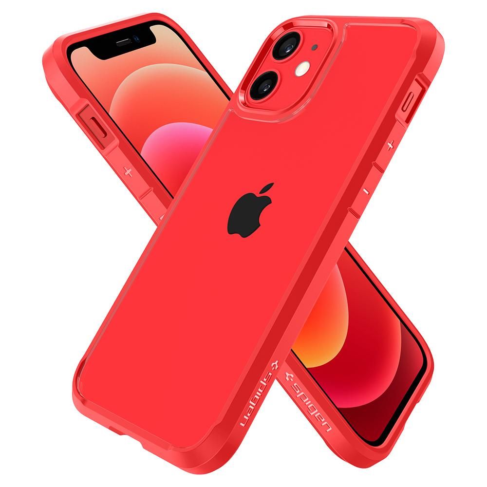Pokrowiec etui Spigen Ultra Hybrid czerwone APPLE iPhone 12 Mini / 6