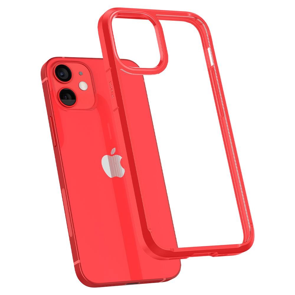 Pokrowiec etui Spigen Ultra Hybrid czerwone APPLE iPhone 12 Mini / 7