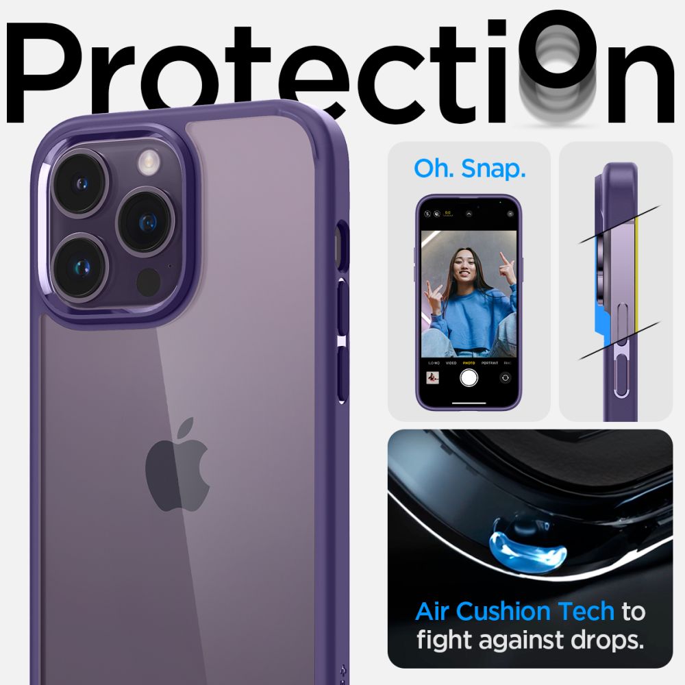 Pokrowiec etui Spigen Ultra Hybrid Deep purple APPLE iPhone 14 Pro / 12