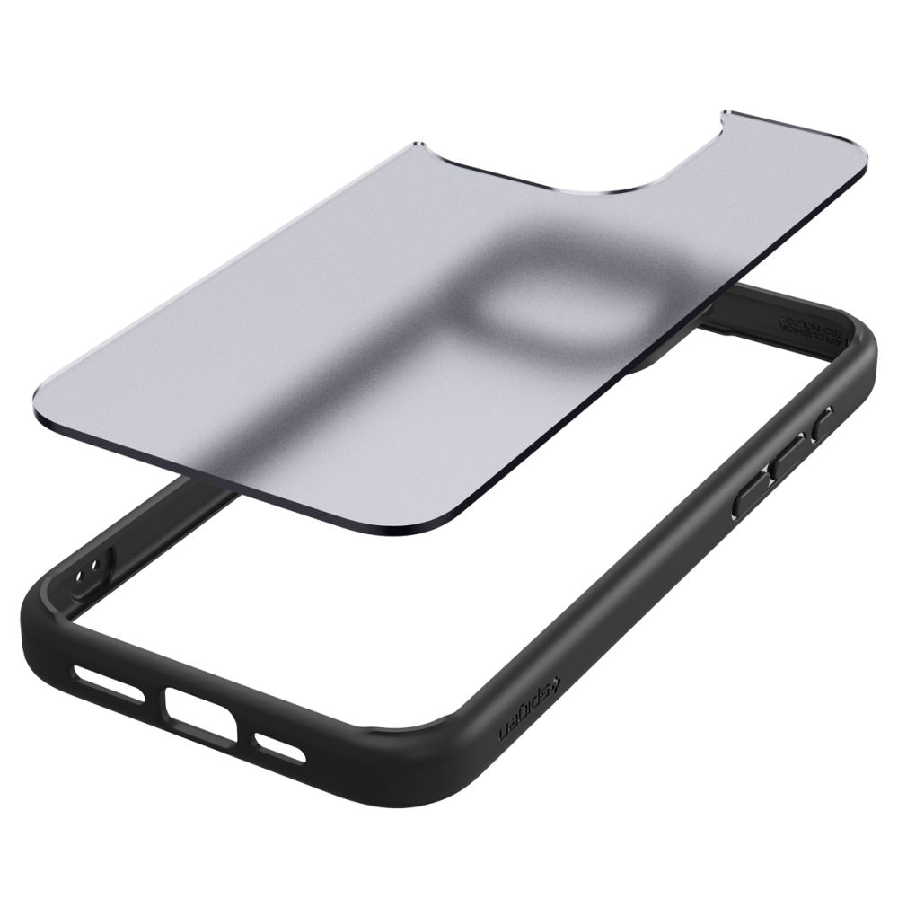 Pokrowiec etui Spigen Ultra Hybrid Frost czarne APPLE iPhone 15 Pro / 3