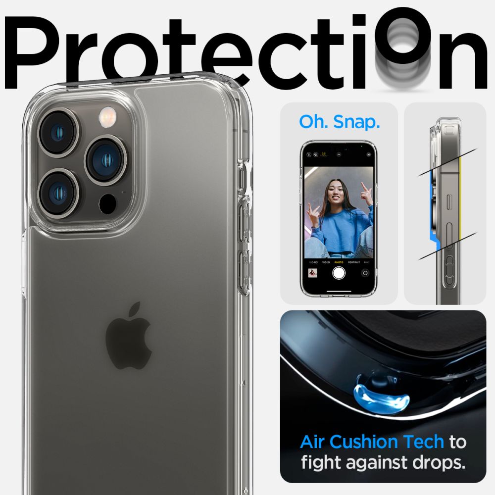 Pokrowiec etui Spigen Ultra Hybrid Frost przeroczyste APPLE iPhone 14 Pro Max / 11
