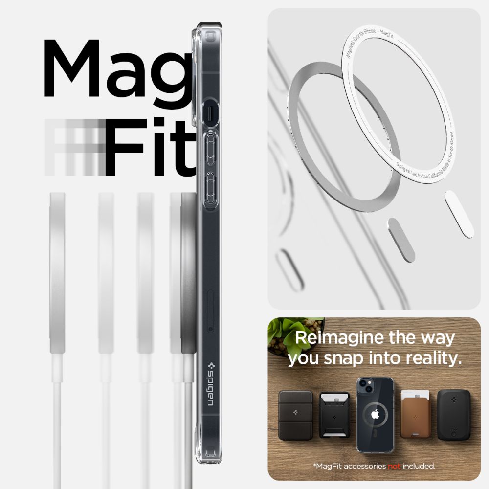 Pokrowiec etui Spigen Ultra Hybrid Mag Magsafe Carbon fiber APPLE iPhone 14 / 12