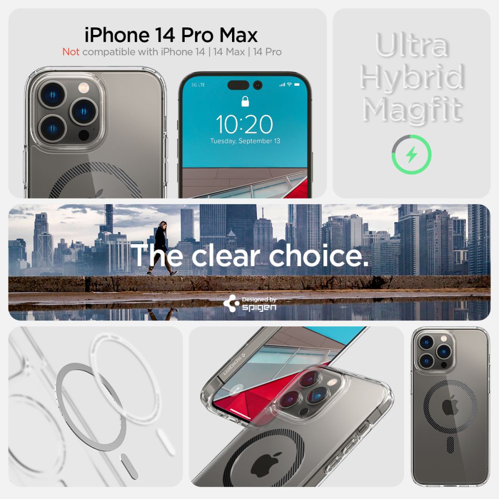 Pokrowiec etui Spigen Ultra Hybrid Mag Magsafe Carbon fiber APPLE iPhone 14 Pro Max / 9