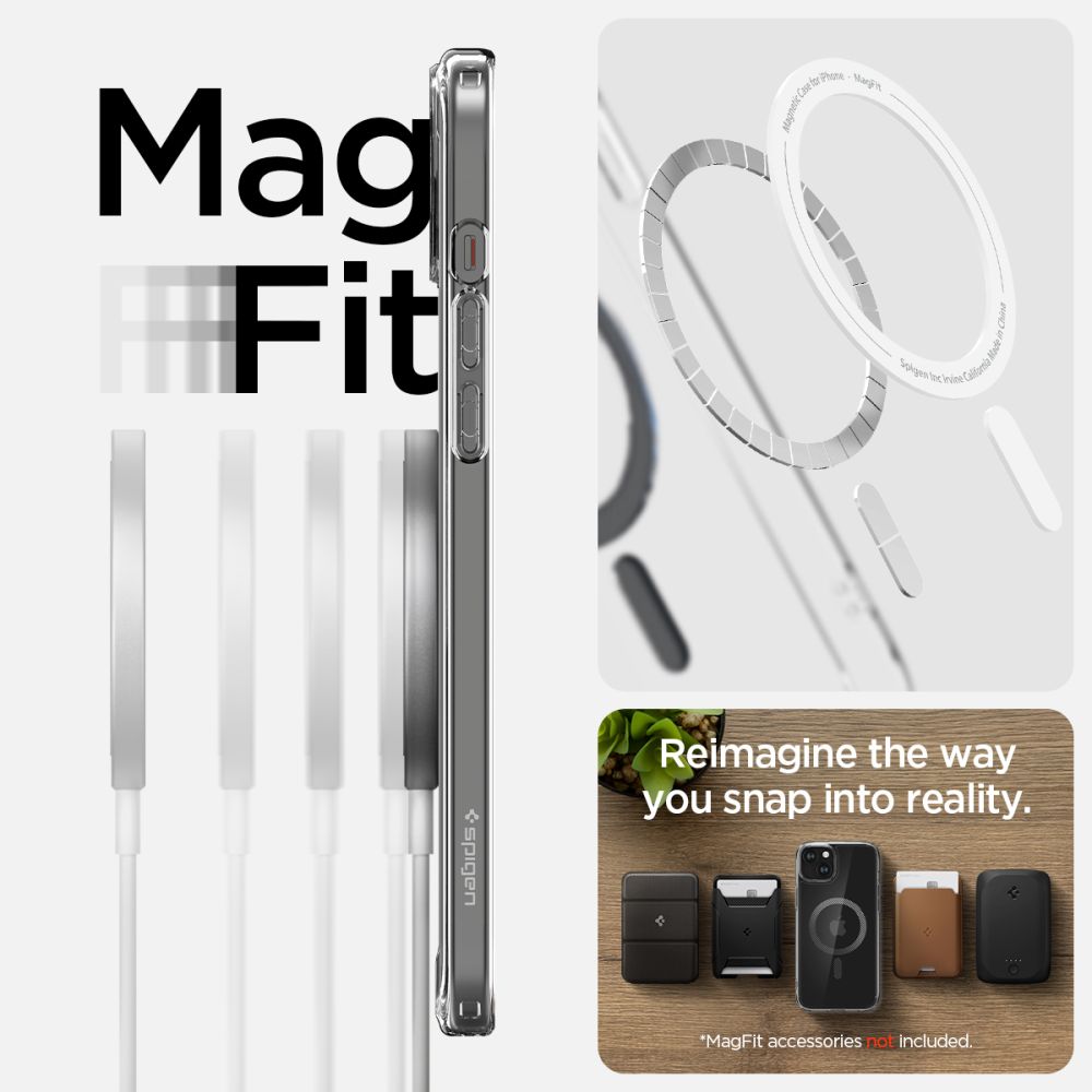 Pokrowiec etui Spigen Ultra Hybrid Mag Magsafe Carbon fiber APPLE iPhone 15 / 11