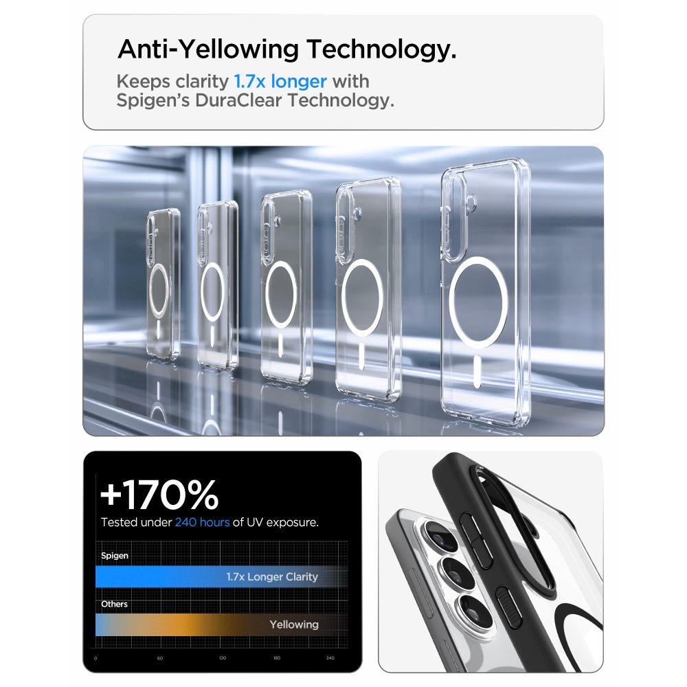 Pokrowiec etui Spigen Ultra Hybrid Mag Magsafe czarne SAMSUNG Galaxy S26 Plus / 7