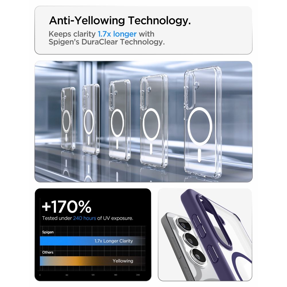 Pokrowiec etui Spigen Ultra Hybrid Mag Magsafe Deep purple SAMSUNG Galaxy S26 Plus / 7