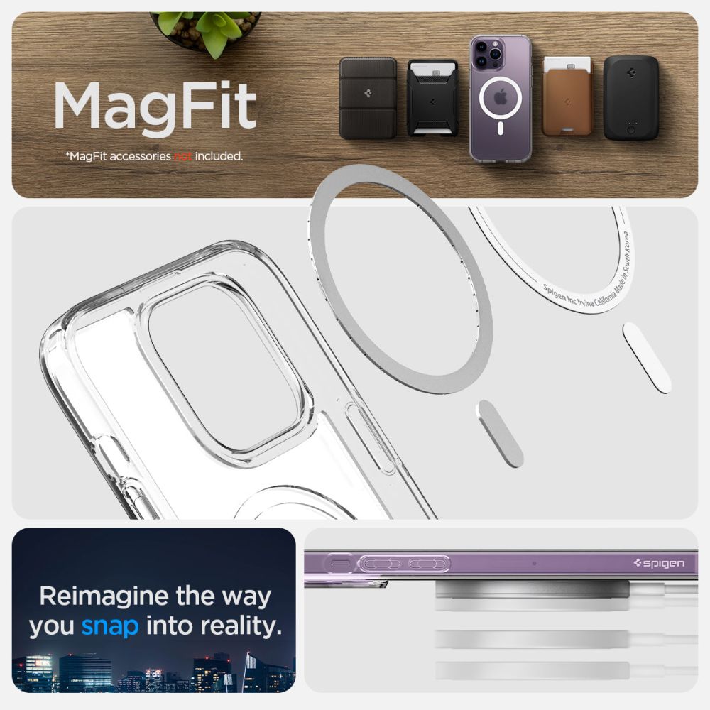 Pokrowiec etui Spigen Ultra Hybrid Mag Magsafe Frost przeroczyste APPLE iPhone 14 Pro Max / 11