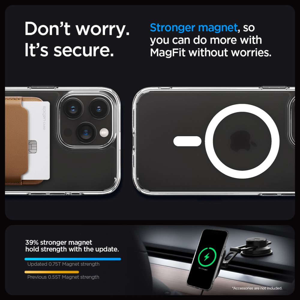 Pokrowiec etui Spigen Ultra Hybrid Mag Magsafe Frost przeroczyste APPLE iPhone 15 Pro Max / 11
