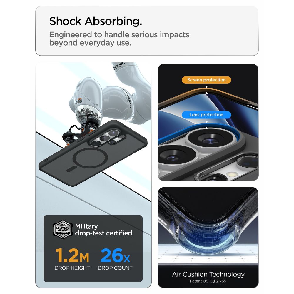 Pokrowiec etui Spigen Ultra Hybrid Mag Magsafe Frost czarne SAMSUNG Galaxy S26 Ultra / 10