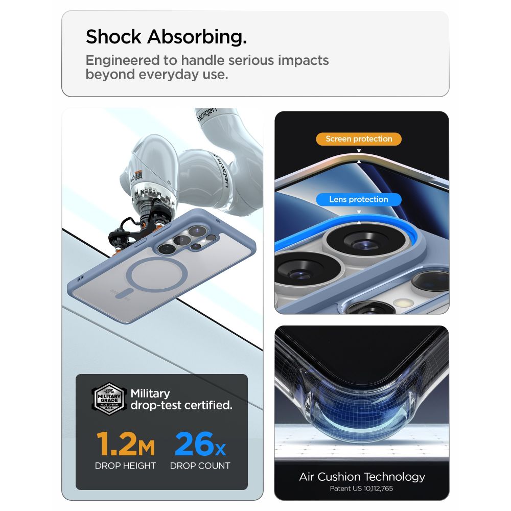 Pokrowiec etui Spigen Ultra Hybrid Mag Magsafe Light niebieskie SAMSUNG Galaxy S26 Ultra / 11