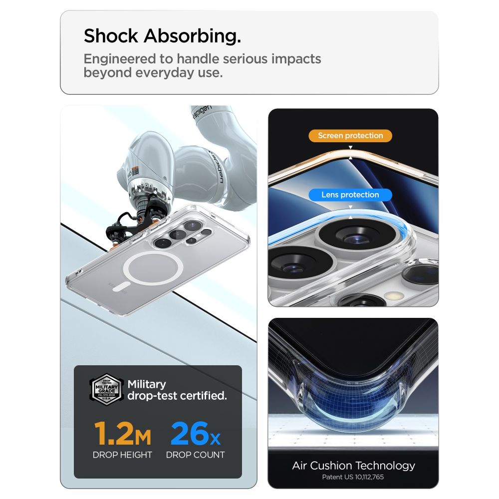 Pokrowiec etui Spigen Ultra Hybrid Mag Magsafe prze�roczyste SAMSUNG Galaxy S26 Ultra / 11