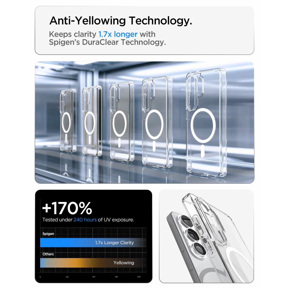 Pokrowiec etui Spigen Ultra Hybrid Mag Magsafe prze�roczyste SAMSUNG Galaxy S26 Ultra / 8