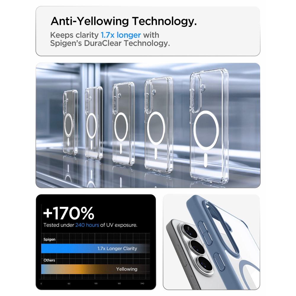 Pokrowiec etui Spigen Ultra Hybrid Mag Magsafe niebieskie SAMSUNG Galaxy S26 Plus / 7