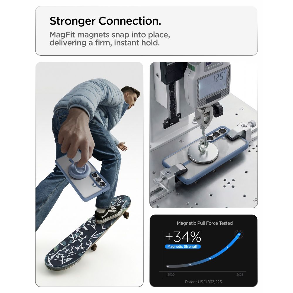 Pokrowiec etui Spigen Ultra Hybrid Mag Magsafe niebieskie SAMSUNG Galaxy S26 Plus / 9