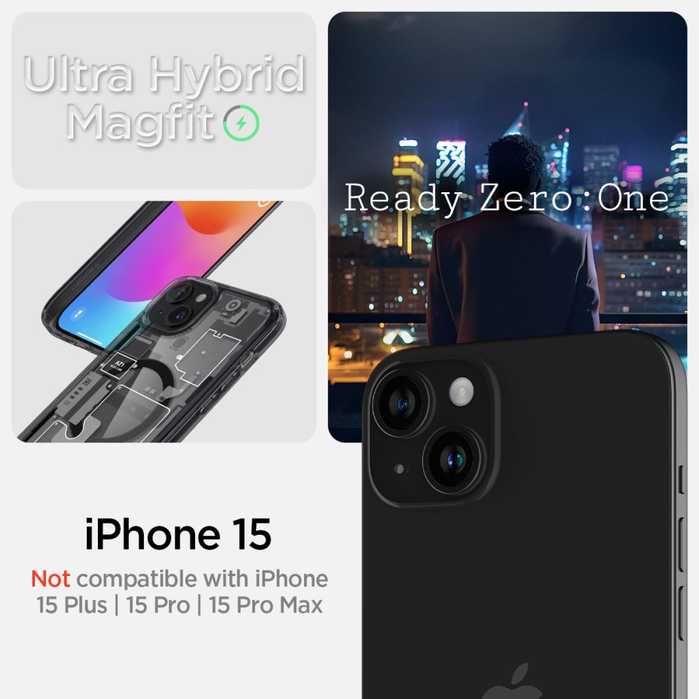Pokrowiec etui Spigen Ultra Hybrid Mag Magsafe Zero one APPLE iPhone 15 / 9