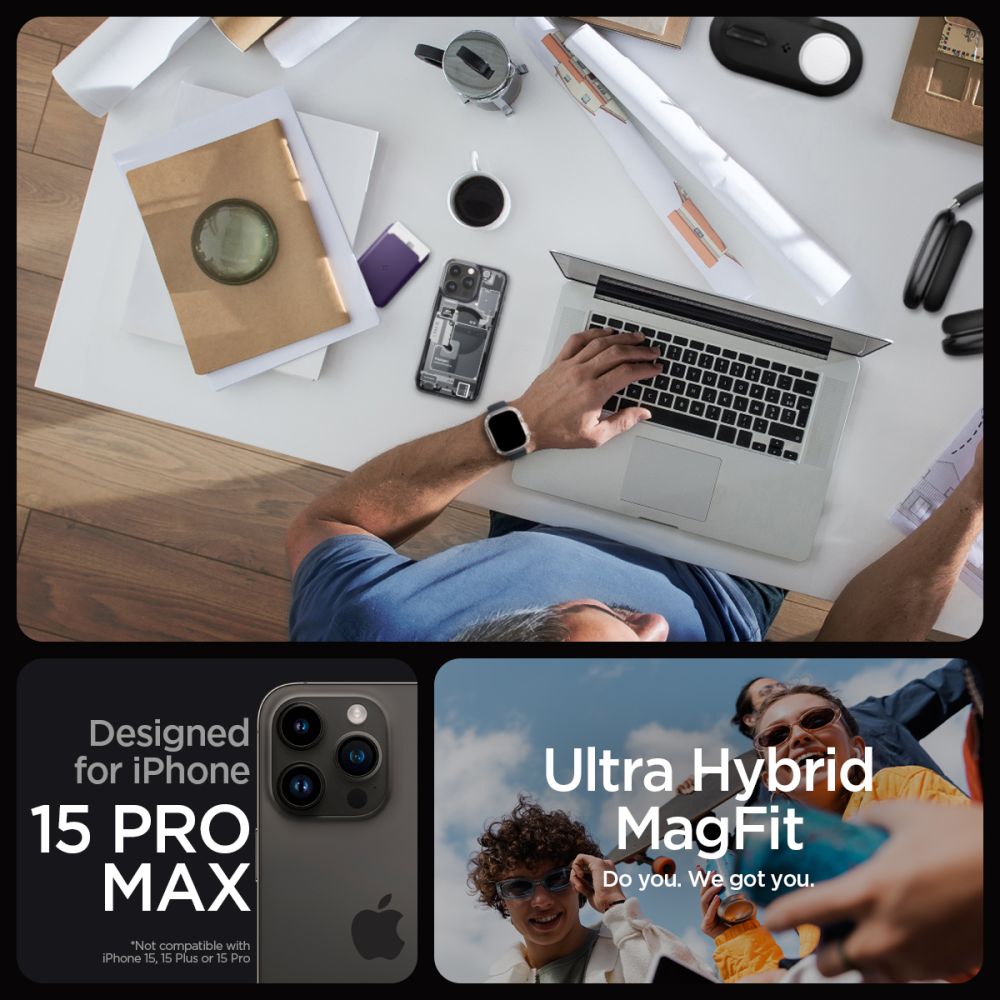 Pokrowiec etui Spigen Ultra Hybrid Mag Magsafe Zero one APPLE iPhone 15 Pro Max / 10