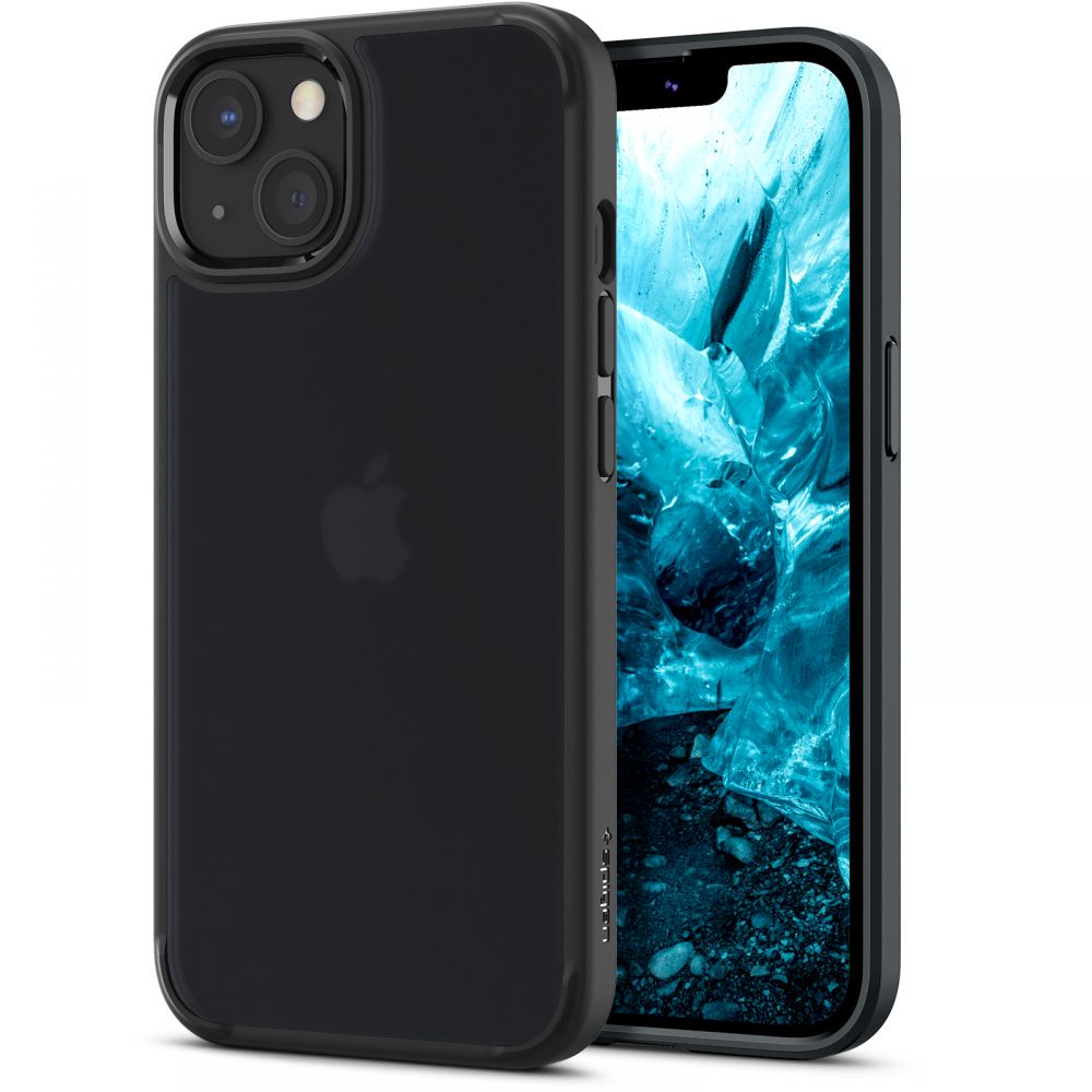 Pokrowiec etui Spigen Ultra Hybrid Matte Frost czarne APPLE iPhone 13 / 9