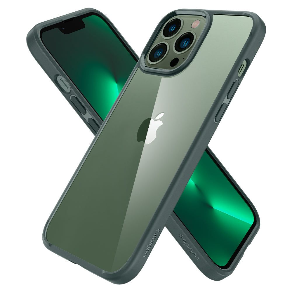 Pokrowiec etui Spigen Ultra Hybrid Midnight zielone APPLE iPhone 13 Pro Max / 7