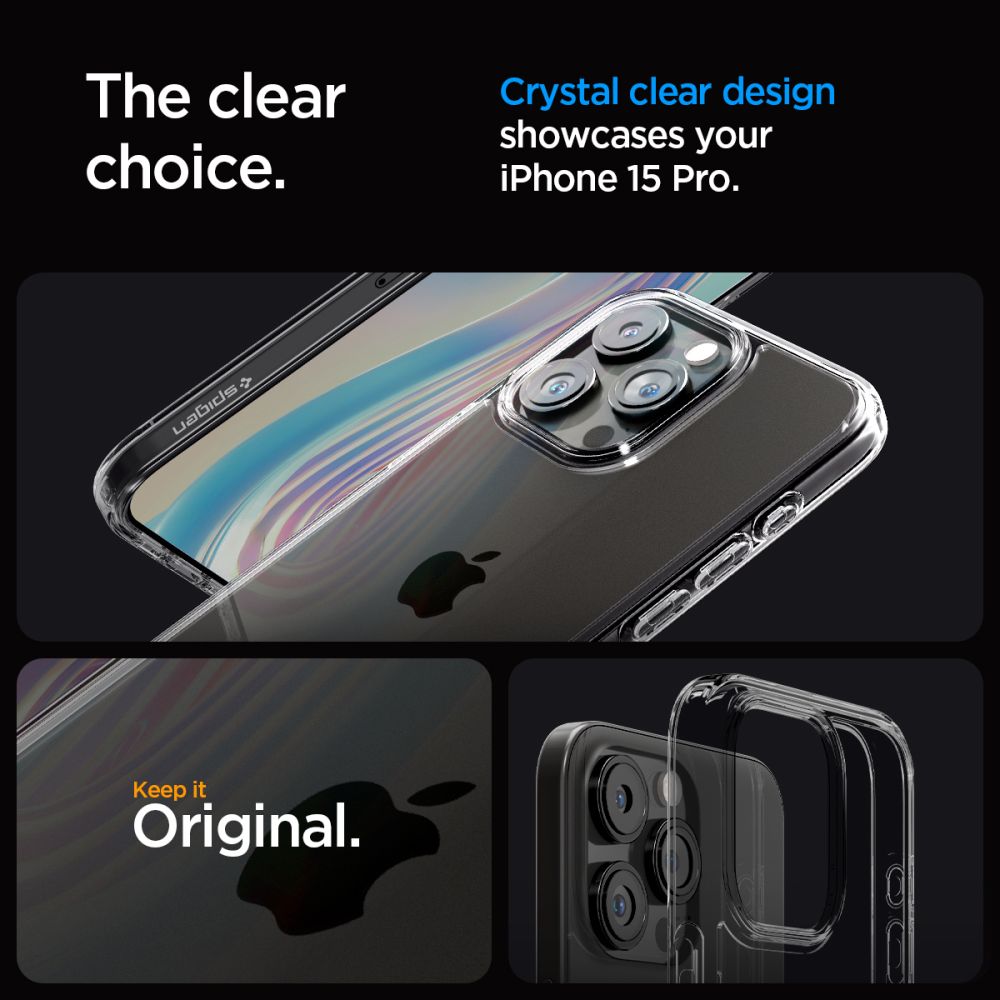 Pokrowiec etui Spigen Ultra Hybrid Space crystal APPLE iPhone 15 Pro / 10