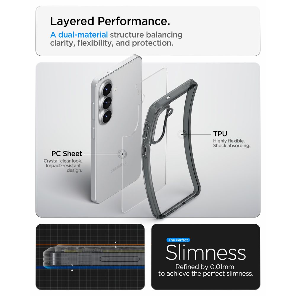 Pokrowiec etui Spigen Ultra Hybrid Space crystal SAMSUNG Galaxy S26 Plus / 7