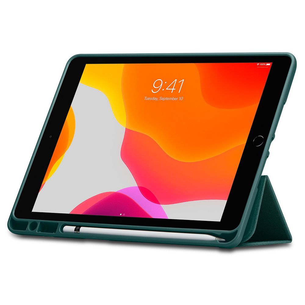 Pokrowiec etui Spigen Urban Fit Midnight Zielone APPLE iPad 7 10.2 / 2