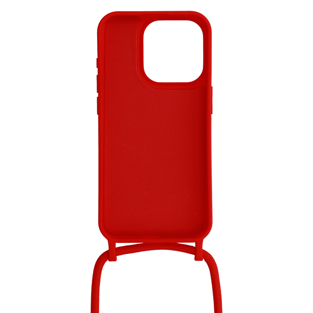 Pokrowiec etui Strap Silicone Case wzór 1 czerwone APPLE iPhone 15 Pro Max / 2