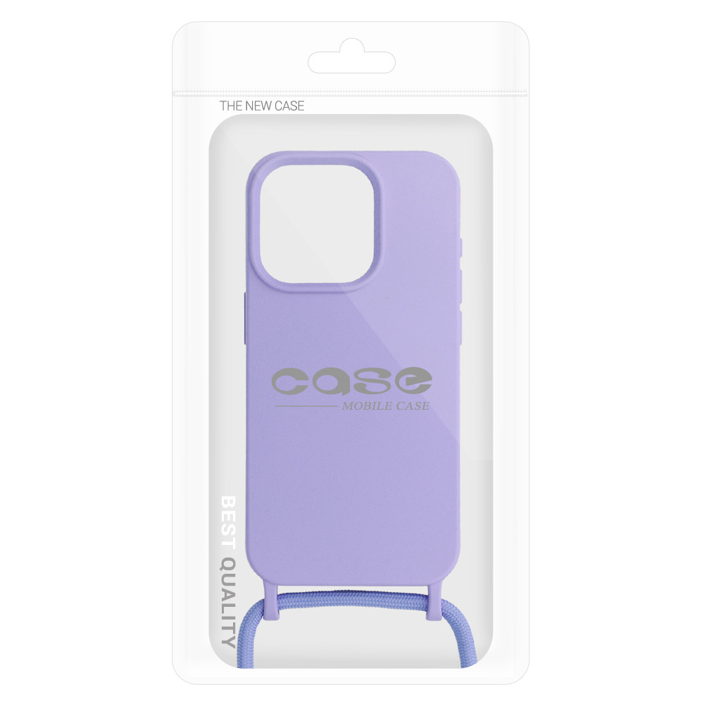 Pokrowiec etui Strap Silicone Case wzr 1 fioletowe APPLE iPhone 14 Pro Max / 7