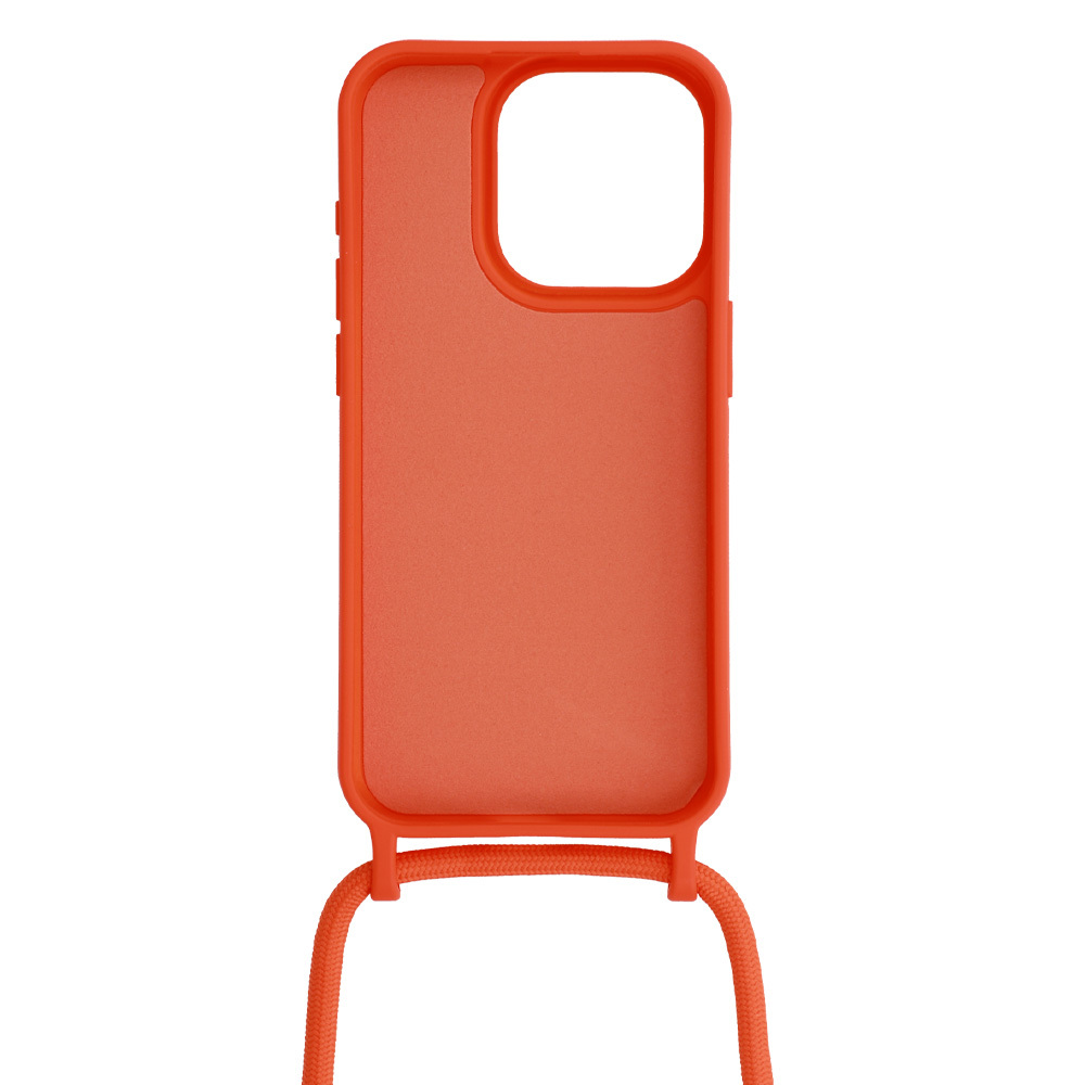 Pokrowiec etui Strap Silicone Case wzr 1 pomaraczowe APPLE iPhone 15 Pro Max / 3
