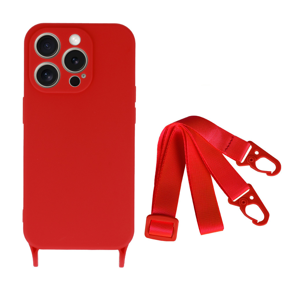 Pokrowiec etui Strap Silicone Case wzr 2 czerwone APPLE iPhone 14 Pro / 2