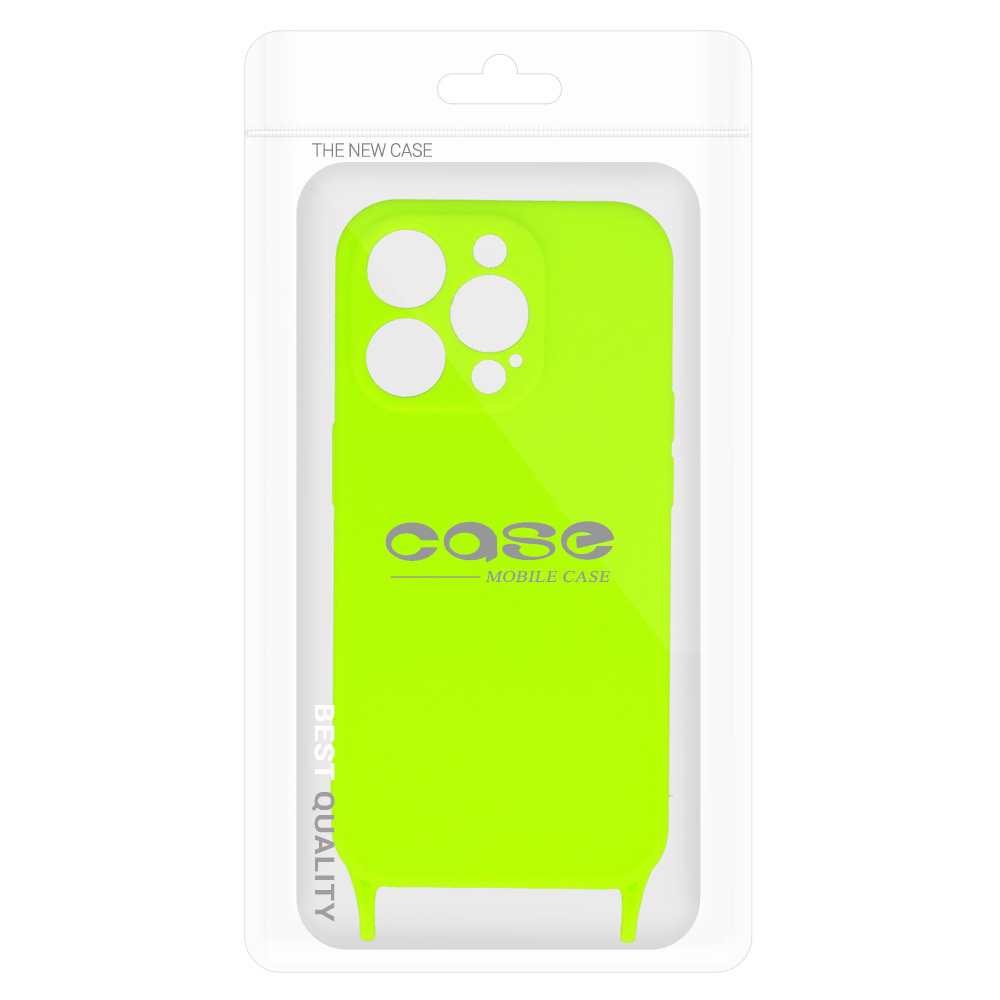 Pokrowiec etui Strap Silicone Case wzr 2 limonkowe APPLE iPhone 13 Pro Max / 8