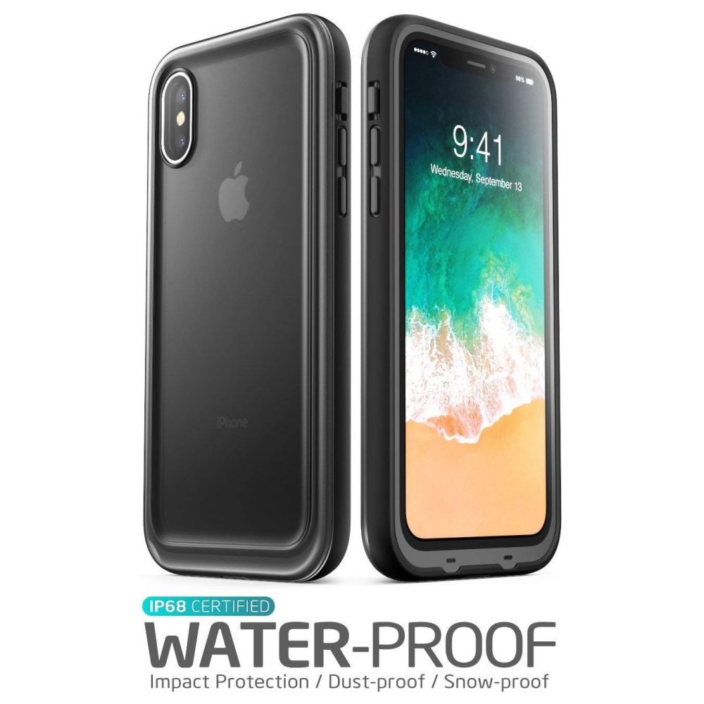 Pokrowiec etui wodoodporne Supcase IBLSN Aegis IP68 czarne APPLE iPhone XS / 6