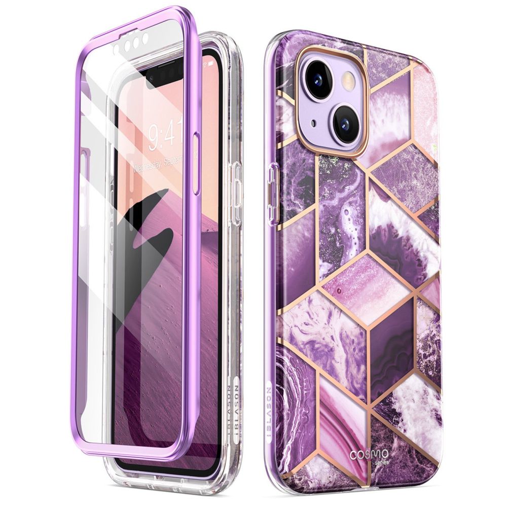 Pokrowiec etui Supcase Cosmo Marble purple APPLE iPhone 14