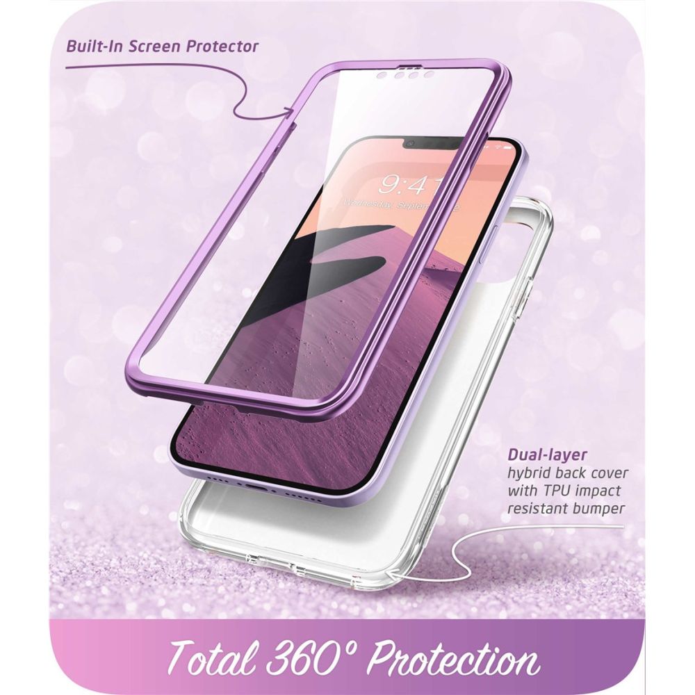Pokrowiec etui Supcase Cosmo Marble purple APPLE iPhone 14 / 2