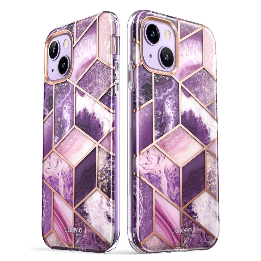 Pokrowiec etui Supcase Cosmo Marble purple APPLE iPhone 14 / 7