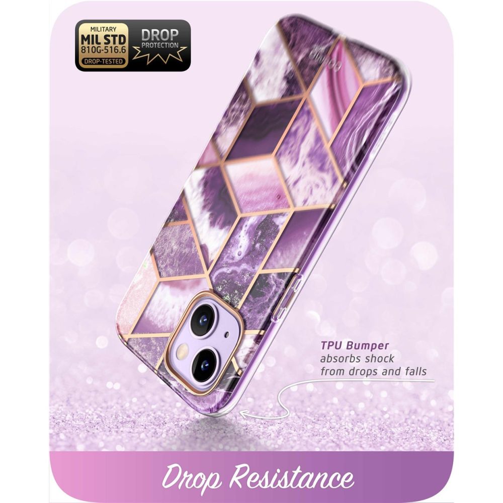 Pokrowiec etui Supcase Cosmo Marble purple APPLE iPhone 14 Plus / 4