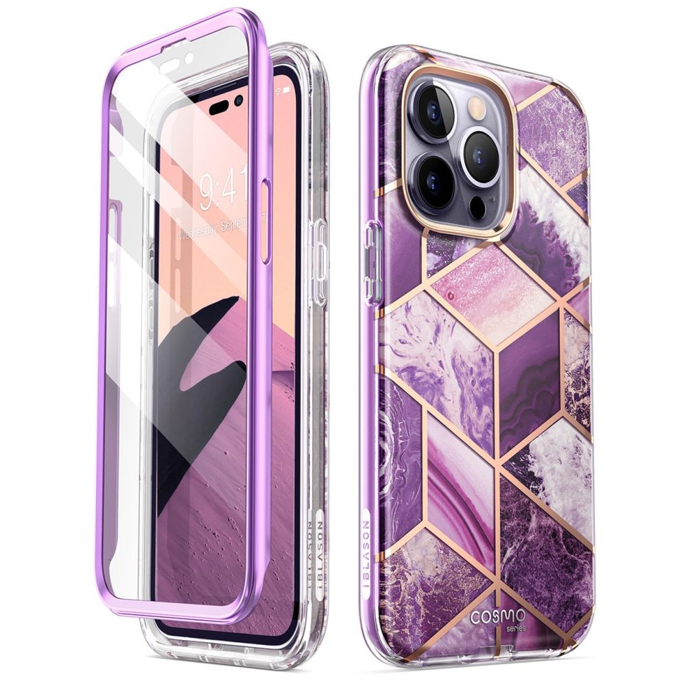 Pokrowiec etui Supcase Cosmo Marble purple APPLE iPhone 14 Pro Max