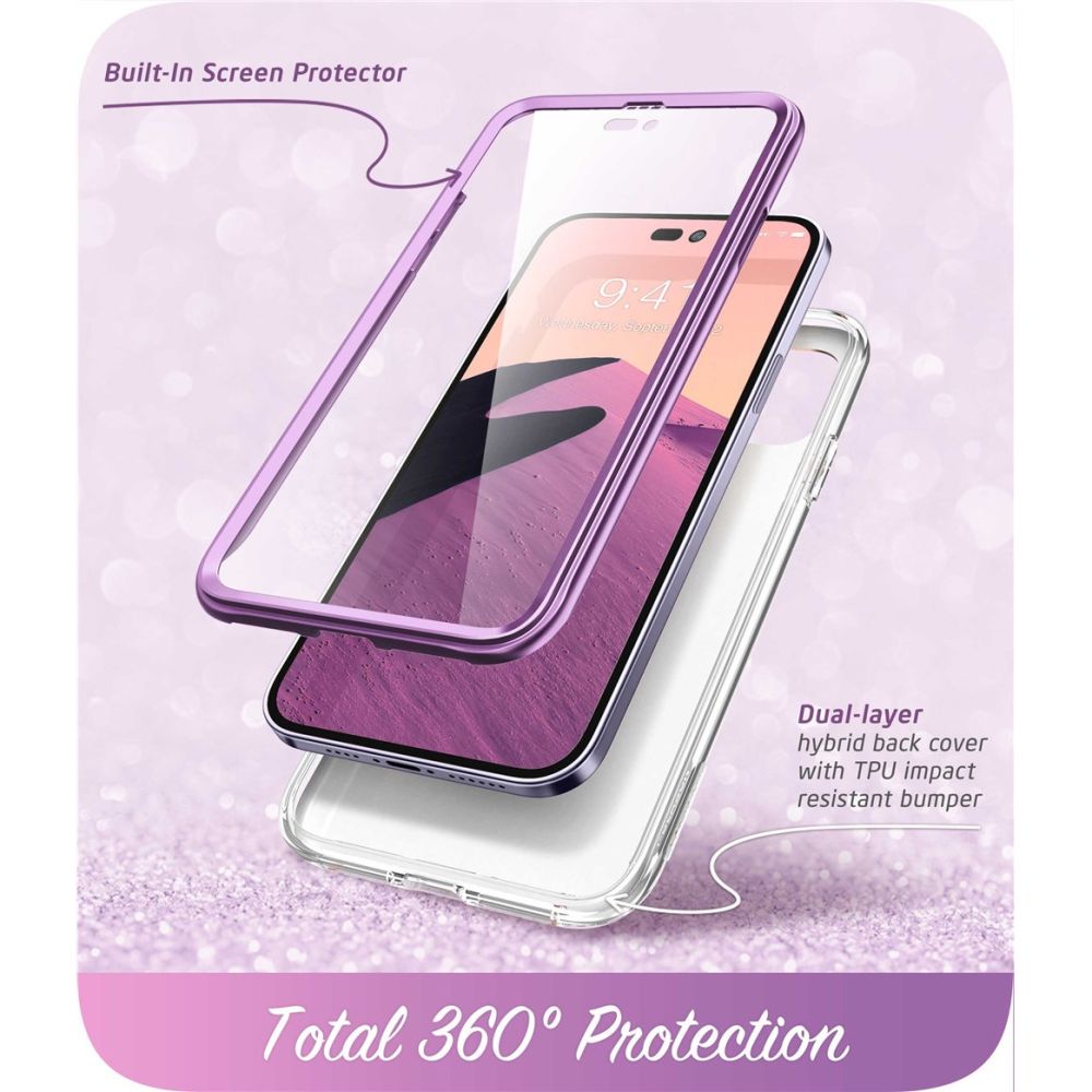 Pokrowiec etui Supcase Cosmo Marble purple APPLE iPhone 14 Pro Max / 2