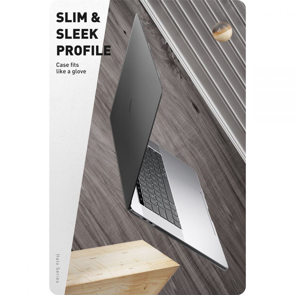 Pokrowiec etui Supcase Iblsn Hardshell Frost Czarne APPLE MacBook Pro 16 2019 / 3